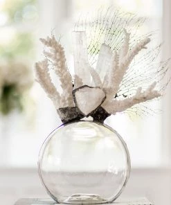 Jamie Dietrich Designs Glass Floats Coral Selenite Seafan Float (Medium)