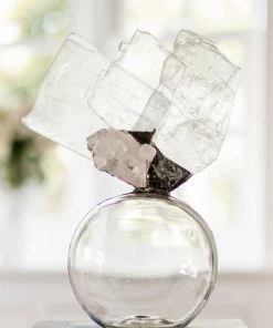 Jamie Dietrich Designs Glass Floats Geode Selenite S Float (Medium)