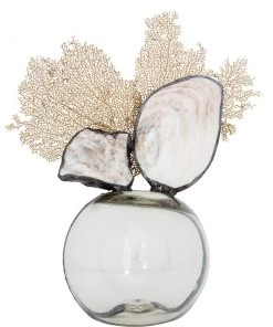 Jamie Dietrich Designs Clam Geode Seafan Float - (Medium) Glass Floats