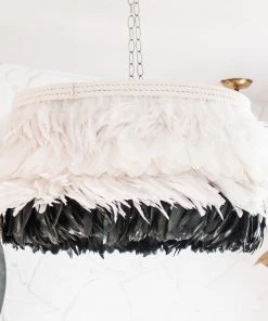 Jamie Dietrich Designs White Feather Pendant HOME DÉCOR