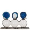 Jamie Dietrich Designs Glass Floats Triplet Blue Agate Float (Small)