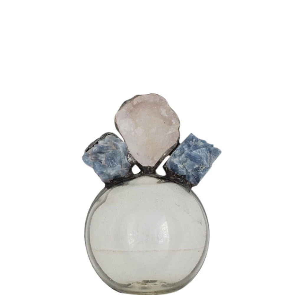 Jamie Dietrich Designs Blue Calcite Geode Float (Small) Glass Floats 1 Jamie Dietrich Designs Blue Calcite Geode Float (Small) Glass Floats