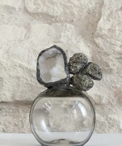Jamie Dietrich Designs Pyrite 1 Geode Float (Small) Glass Floats