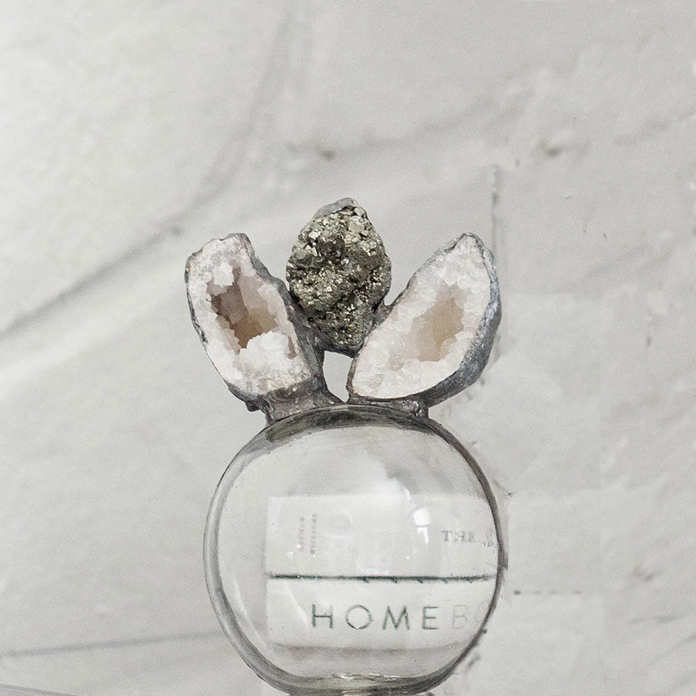 Jamie Dietrich Designs Pyrite 2 Geode Float (Small) 1 Jamie Dietrich Designs Pyrite 2 Geode Float (Small)