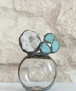 Jamie Dietrich Designs Glass Floats Geode Turquoise Float (Small)