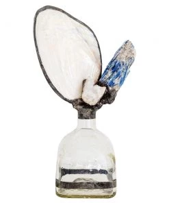 Jamie Dietrich Designs Blue Kyanite Geode Shell Bottle HOME DÉCOR