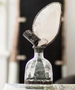 Jamie Dietrich Designs Tourmaline Geode Shell Bottle HOME DÉCOR