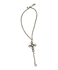 Jamie Dietrich Designs Brio Cross Crystal Necklace - Round Cross