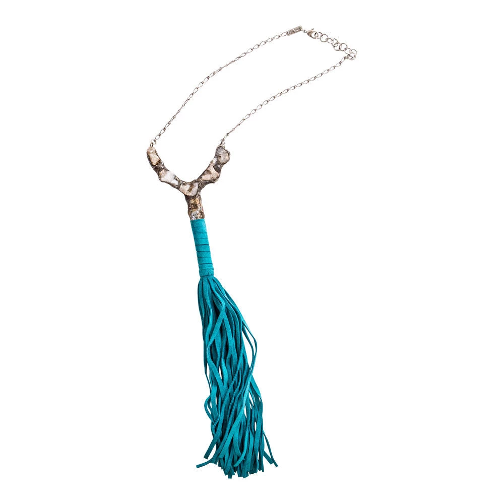Jamie Dietrich Designs Geode Tassel Necklace - Chocolate 3 Jamie Dietrich Designs Geode Tassel Necklace - Chocolate