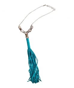 Jamie Dietrich Designs Geode Tassel Necklace - Caramel Jewelry