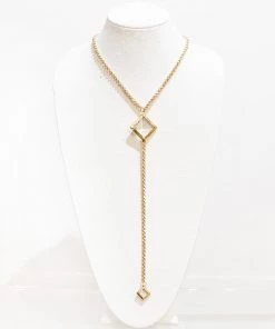 Jamie Dietrich Designs Aubrey 18 Karat Gold Crystal Necklace