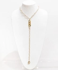 Jamie Dietrich Designs Jewelry Blaire 18 Karat Gold Crystal Necklace