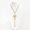Jamie Dietrich Designs Jewelry Camila 18 Karat Gold Crystal Cross Necklace