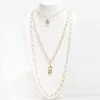 Jamie Dietrich Designs Cecily 18 Karat Gold Triple Chain Necklace Jewelry