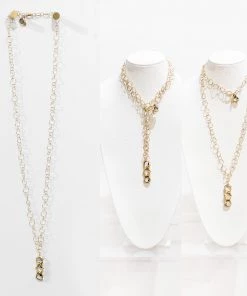 Jamie Dietrich Designs Jewelry Delaney 18 Karat Gold Crystal Necklace