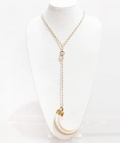 Jamie Dietrich Designs Harley 18 Karat Gold African Tusk Necklace Jewelry