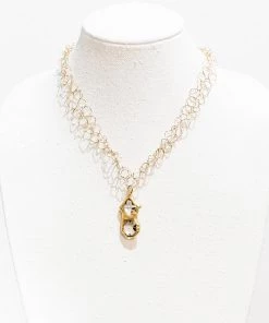 Jamie Dietrich Designs Jordyn 18 Karat Gold Crystal Necklace Jewelry