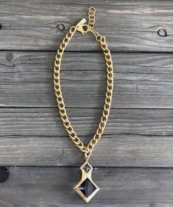 Jamie Dietrich Designs Kenzie 18 Karat Gold Crystal Necklace