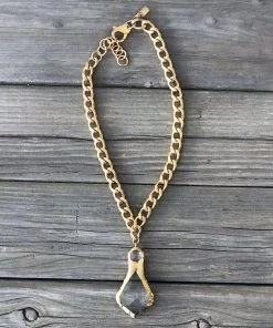 Jamie Dietrich Designs Jewelry Lucia 18 Karat Gold Crystal Necklace