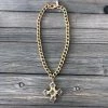 Jamie Dietrich Designs Jewelry Noelle 18 Karat Gold Crystal Cross Necklace