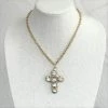 Jamie Dietrich Designs Nyla 18 Karat Gold Crystal Cross Necklace Jewelry