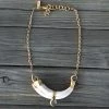 Jamie Dietrich Designs Jewelry Payton 18 Karat Gold African Tusk Necklace