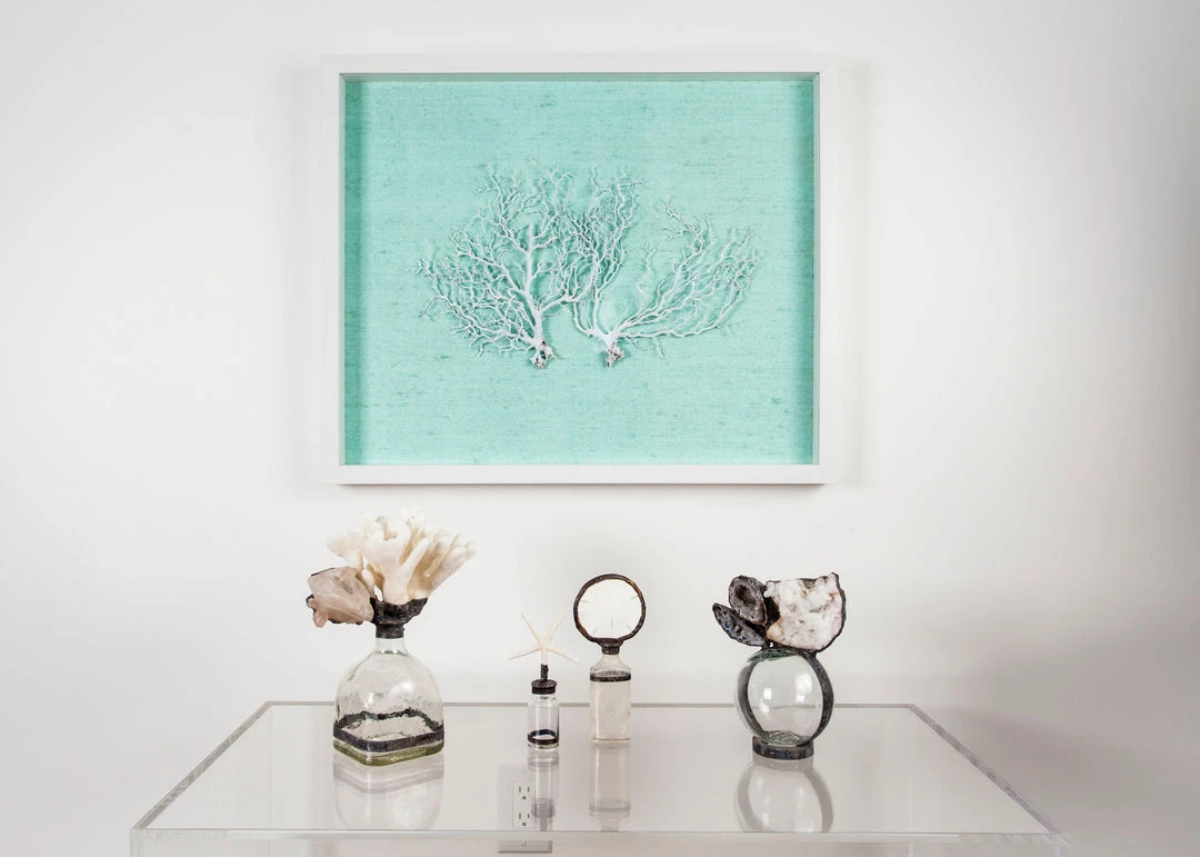 Jamie Dietrich Designs Sealife Shadow Box - Ocean/White HOME DÉCOR 5 Jamie Dietrich Designs Sealife Shadow Box - Ocean/White HOME DÉCOR