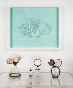 Jamie Dietrich Designs Sealife Shadow Box - Ocean/White HOME DÉCOR