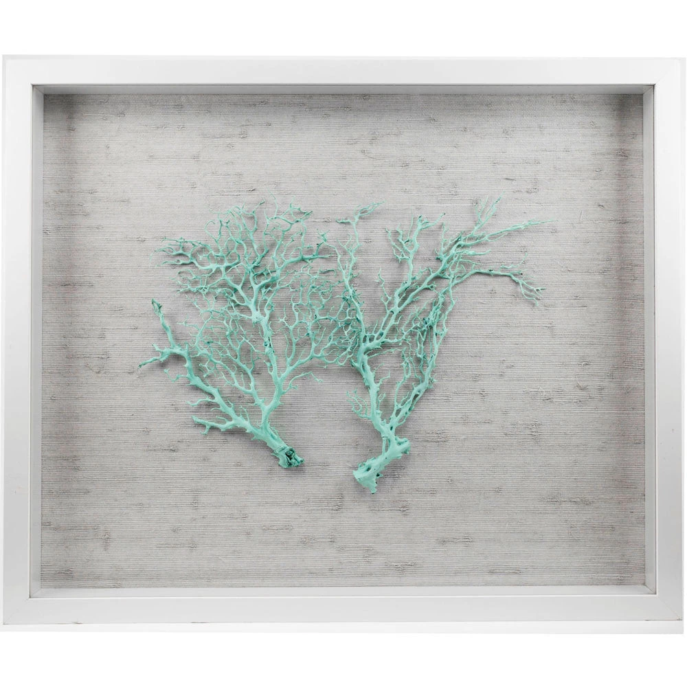 Jamie Dietrich Designs Sealife Shadow Box - White/Ocean 2 Jamie Dietrich Designs Sealife Shadow Box - White/Ocean