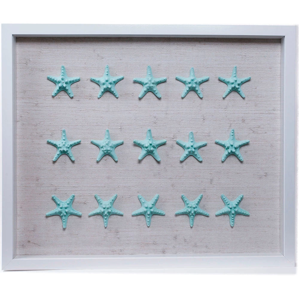Jamie Dietrich Designs HOME DÉCOR Sealife Shadow Box - White/Ocean 1 Jamie Dietrich Designs HOME DÉCOR Sealife Shadow Box - White/Ocean
