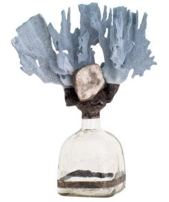 Jamie Dietrich Designs Blue Coral Geode Bottle HOME DÉCOR 7 Jamie Dietrich Designs Blue Coral Geode Bottle HOME DÉCOR