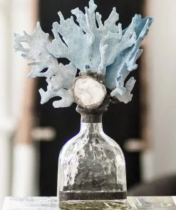 Jamie Dietrich Designs Blue Coral Geode Bottle HOME DÉCOR