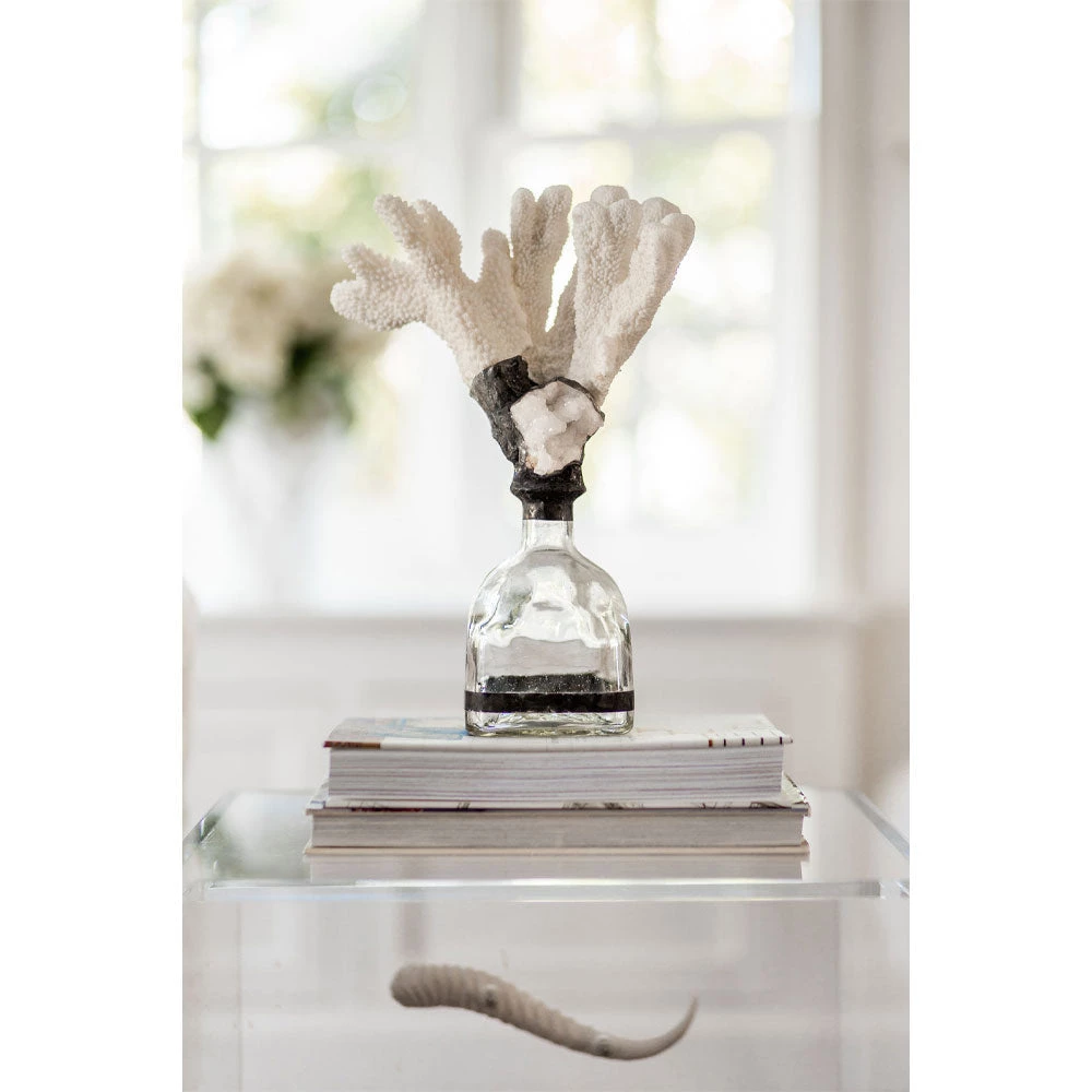 Jamie Dietrich Designs Coral Geode Bottle HOME DÉCOR 2 Jamie Dietrich Designs Coral Geode Bottle HOME DÉCOR