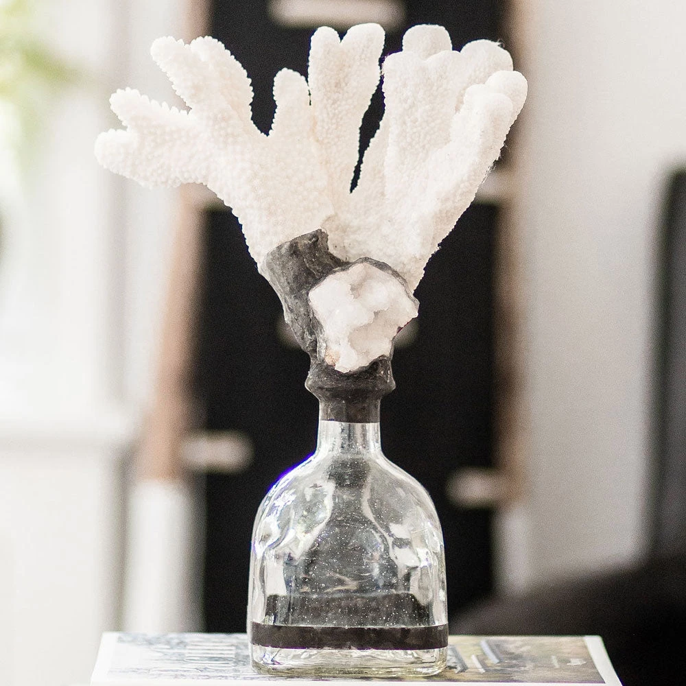 Jamie Dietrich Designs Coral Geode Bottle HOME DÉCOR 1 Jamie Dietrich Designs Coral Geode Bottle HOME DÉCOR