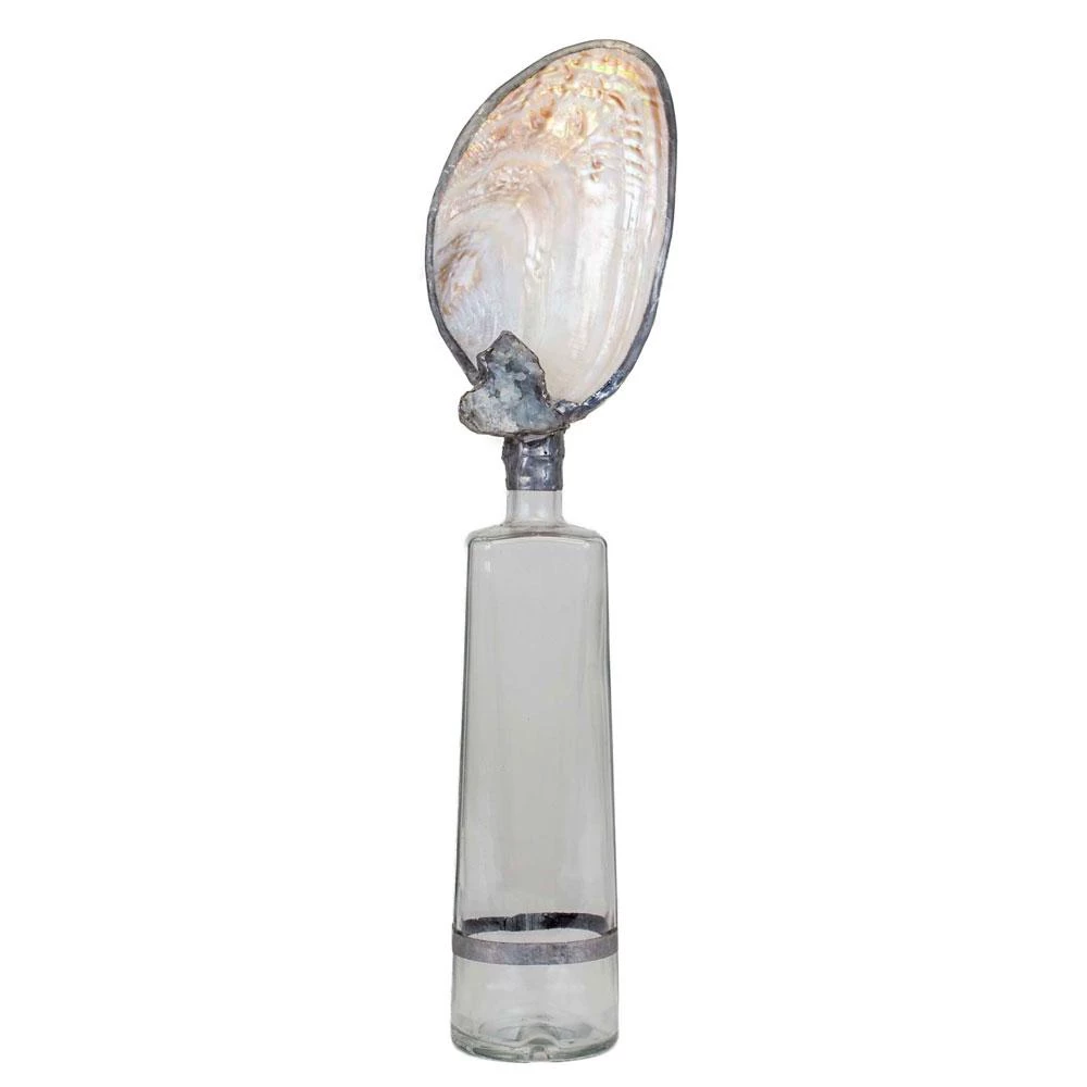 Jamie Dietrich Designs Shell Blue Calcite Bottle HOME DÉCOR 2 Jamie Dietrich Designs Shell Blue Calcite Bottle HOME DÉCOR