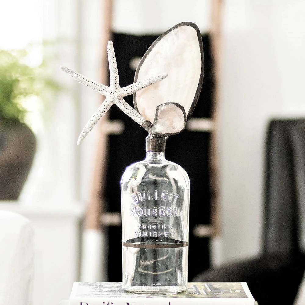 Jamie Dietrich Designs Starfish Shell Bottle HOME DÉCOR 1 Jamie Dietrich Designs Starfish Shell Bottle HOME DÉCOR
