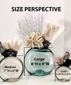 Jamie Dietrich Designs Blue & White Coral Geode Float (Medium)