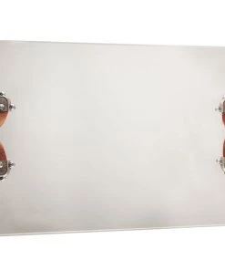 Jamie Dietrich Designs Acrylic Flat Tray Large W/Leather Handle HOME DÉCOR