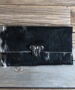 Jamie Dietrich Designs Bags Farah Black Hide Wallet/Clutch
