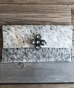 Jamie Dietrich Designs Bags Farah Salt & Light Pepper Hide Wallet/Clutch