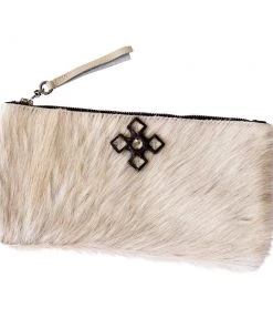 Jamie Dietrich Designs Bags Zelle White Hide Wallet/Clutch
