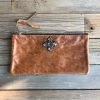 Jamie Dietrich Designs Bags Zelle Caramel Leather Wallet/Clutch