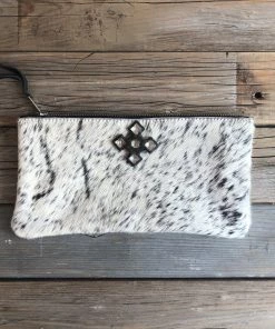 Jamie Dietrich Designs Zelle Salt And Light Pepper Hide Wallet/Clutch Bags