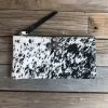 Jamie Dietrich Designs Zelle Salt And Pepper Hide Wallet/Clutch Bags