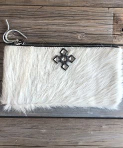 Jamie Dietrich Designs Bags Zelle White Hide Wallet/Clutch