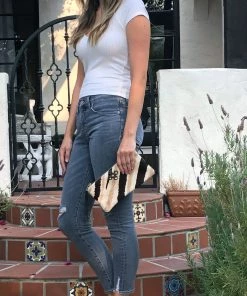 Jamie Dietrich Designs Zelle Natural Zebra Hide Wallet/Clutch