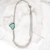 Jamie Dietrich Designs HOME DÉCOR Celine Turquoise Side Pendant Necklace